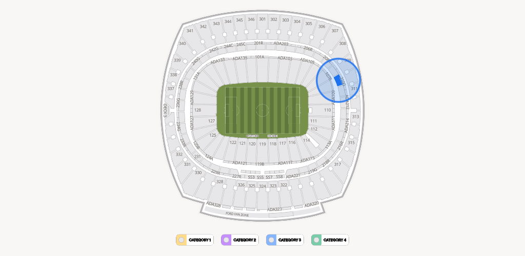 GEHA Field at Arrowhead Stadium Seating Chart