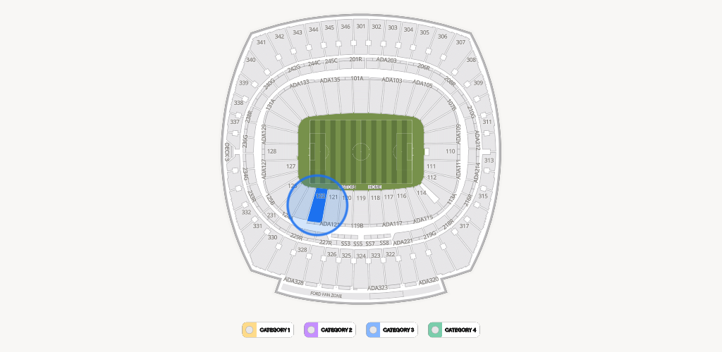 GEHA Field at Arrowhead Stadium Seating Chart