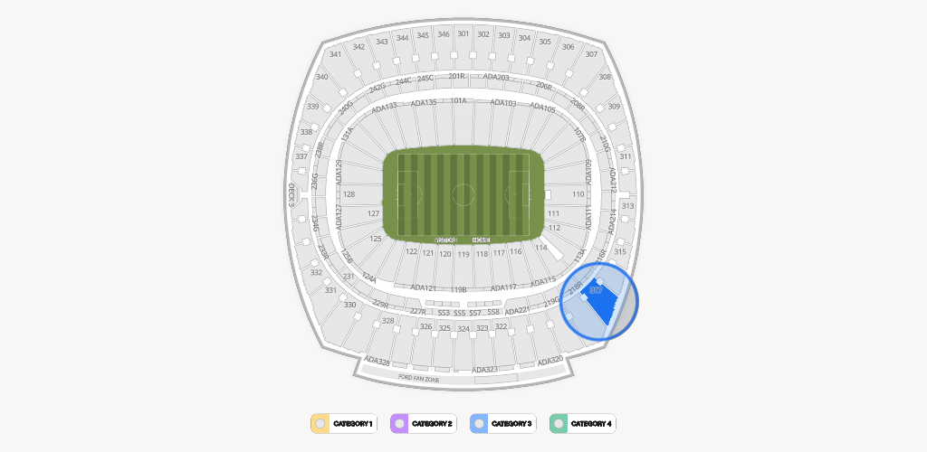GEHA Field at Arrowhead Stadium Seating Chart