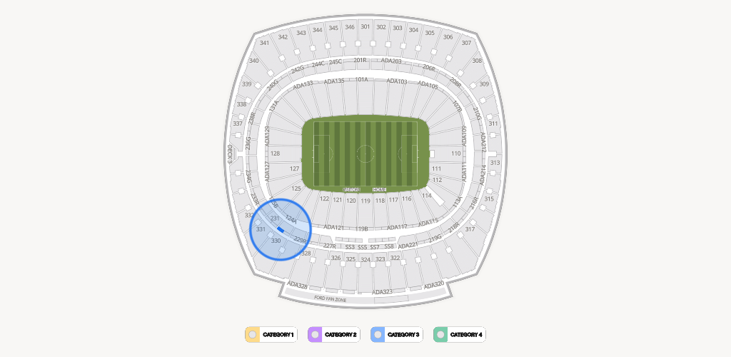 GEHA Field at Arrowhead Stadium Seating Chart