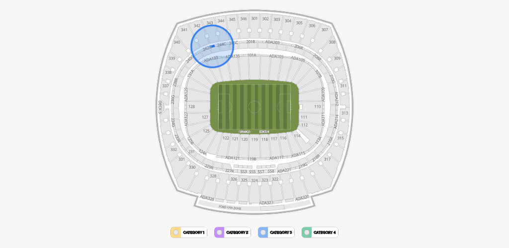 GEHA Field at Arrowhead Stadium Seating Chart