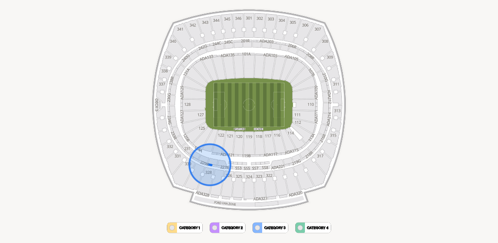 GEHA Field at Arrowhead Stadium Seating Chart