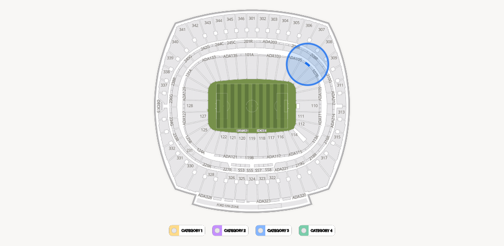 GEHA Field at Arrowhead Stadium Seating Chart