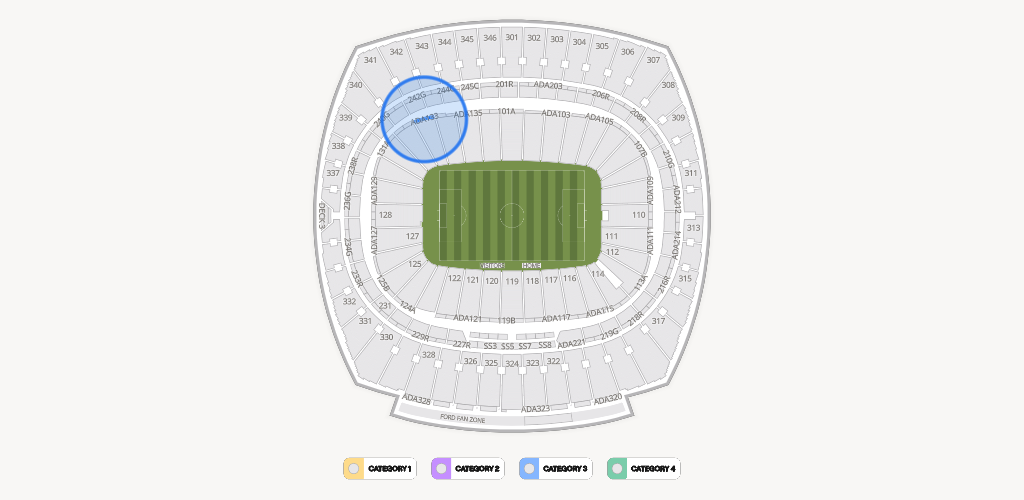 GEHA Field at Arrowhead Stadium Seating Chart