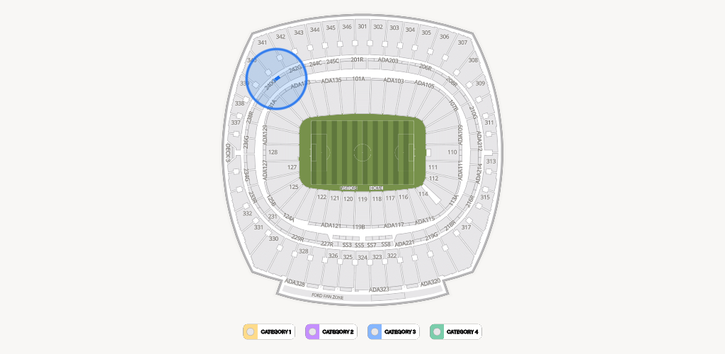 GEHA Field at Arrowhead Stadium Seating Chart