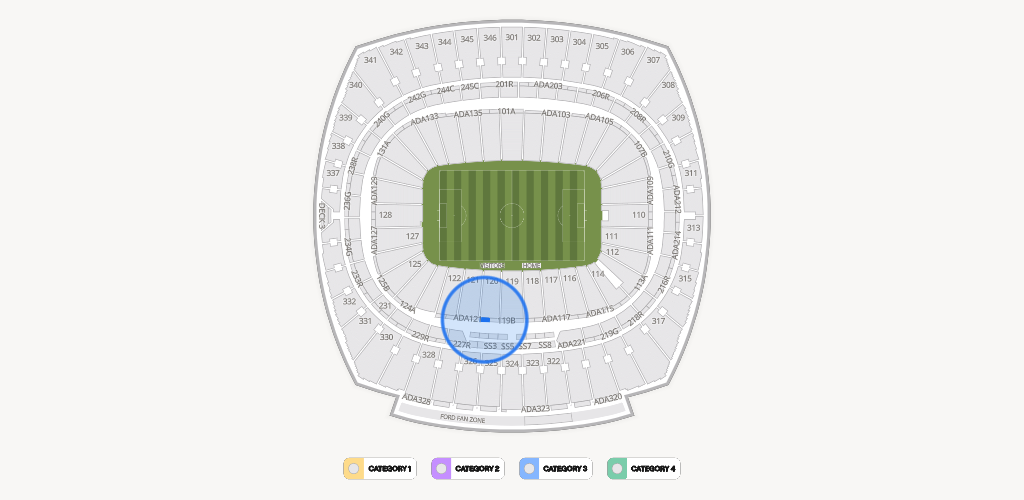 GEHA Field at Arrowhead Stadium Seating Chart