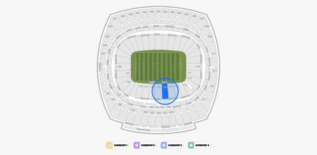 GEHA Field at Arrowhead Stadium Seating Chart