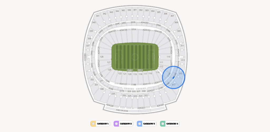 GEHA Field at Arrowhead Stadium Seating Chart