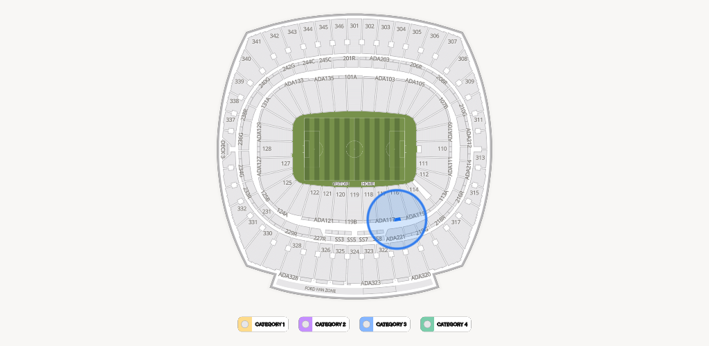 GEHA Field at Arrowhead Stadium Seating Chart