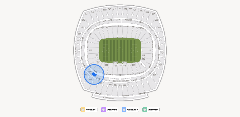 GEHA Field at Arrowhead Stadium Seating Chart
