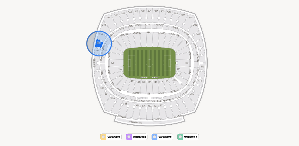 GEHA Field at Arrowhead Stadium Seating Chart