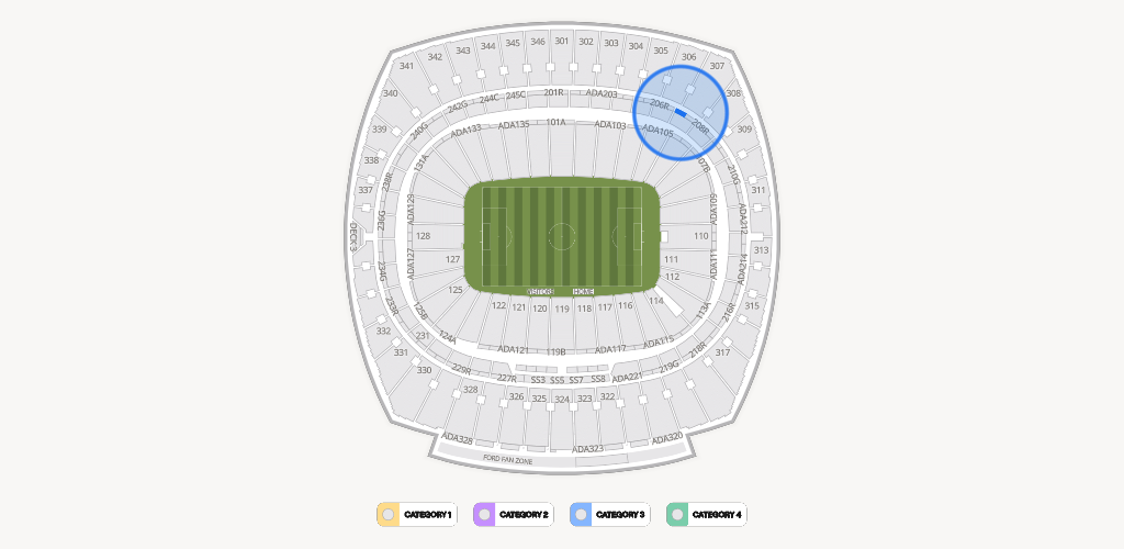 GEHA Field at Arrowhead Stadium Seating Chart