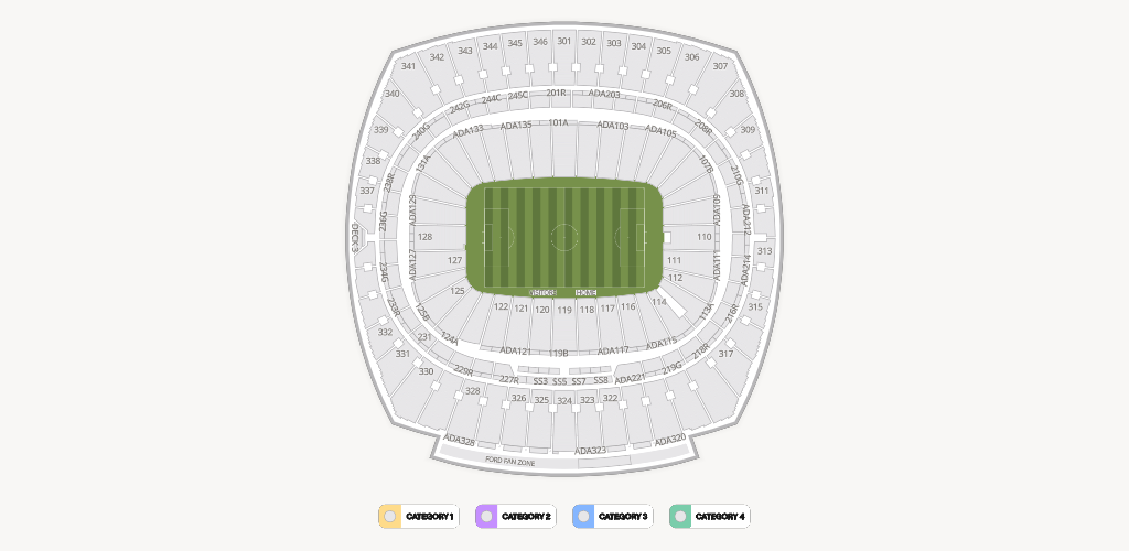 GEHA Field at Arrowhead Stadium Seating Chart