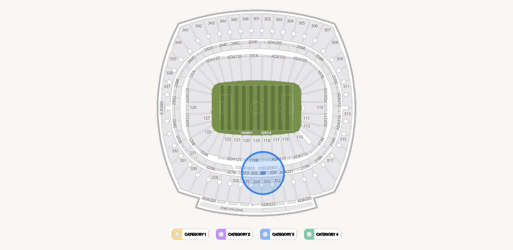 GEHA Field at Arrowhead Stadium Seating Chart