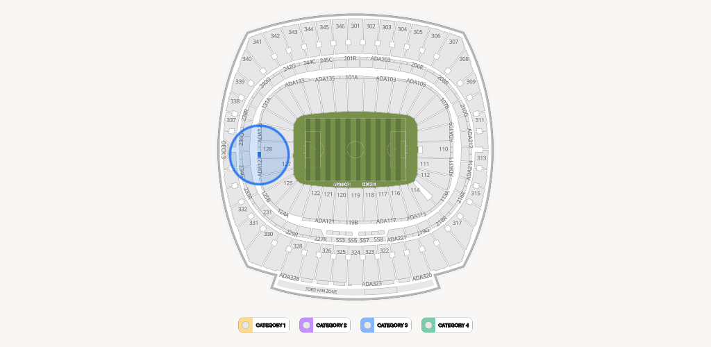 GEHA Field at Arrowhead Stadium Seating Chart
