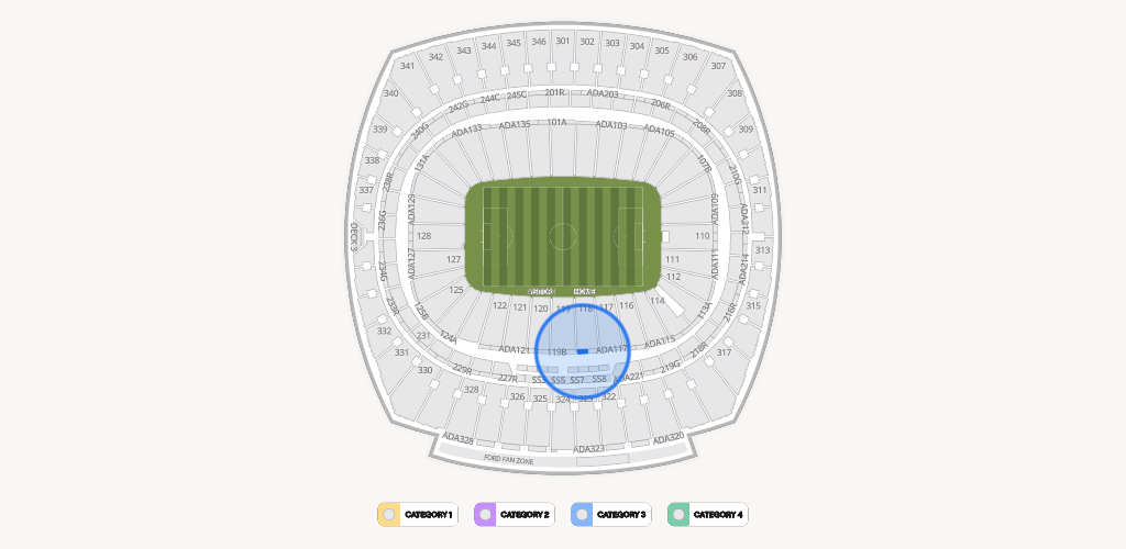 GEHA Field at Arrowhead Stadium Seating Chart
