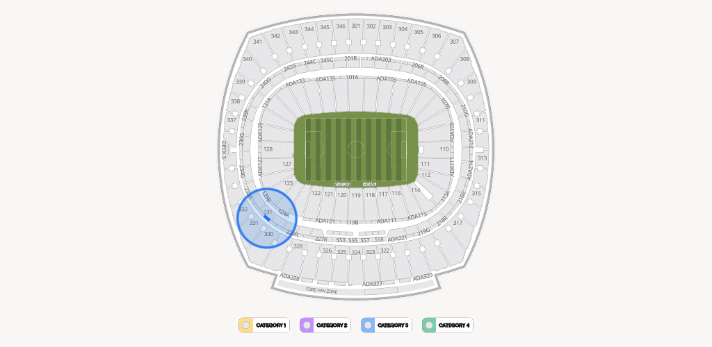 GEHA Field at Arrowhead Stadium Seating Chart