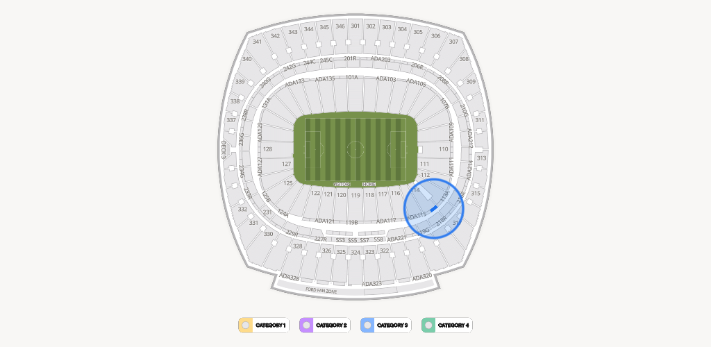 GEHA Field at Arrowhead Stadium Seating Chart