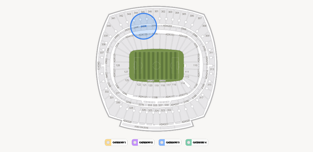 GEHA Field at Arrowhead Stadium Seating Chart