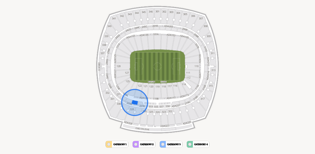 GEHA Field at Arrowhead Stadium Seating Chart