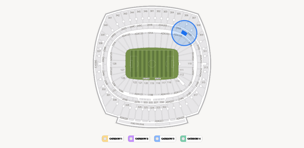 GEHA Field at Arrowhead Stadium Seating Chart