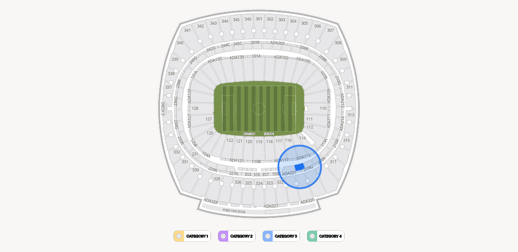 GEHA Field at Arrowhead Stadium Seating Chart