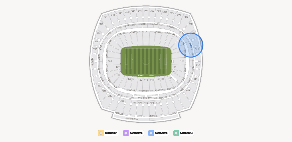 GEHA Field at Arrowhead Stadium Seating Chart