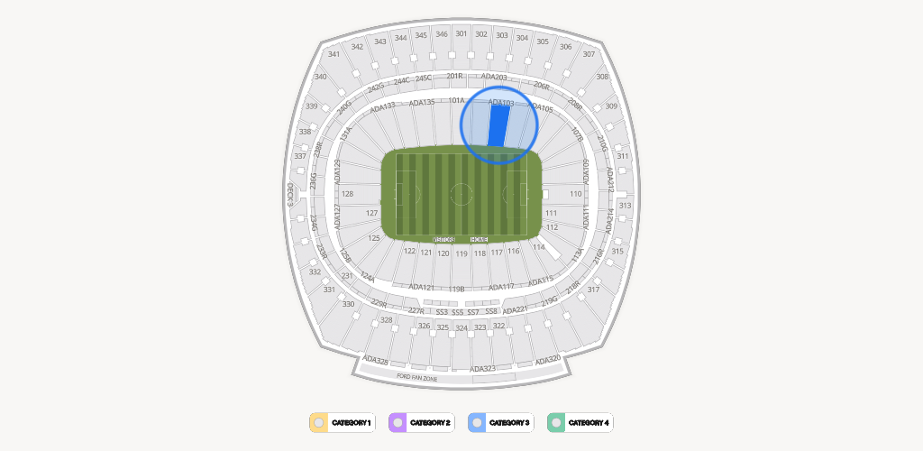 GEHA Field at Arrowhead Stadium Seating Chart