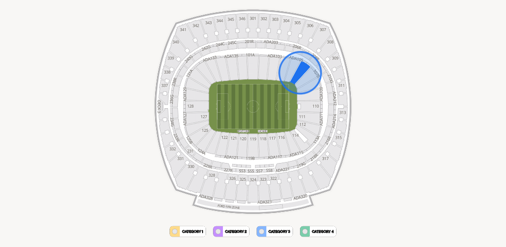 GEHA Field at Arrowhead Stadium Seating Chart