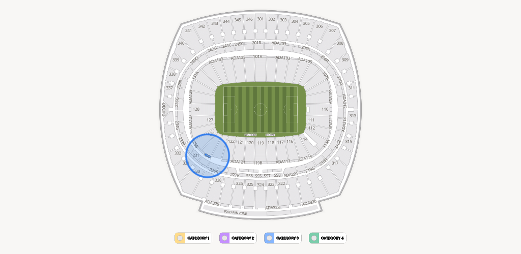 GEHA Field at Arrowhead Stadium Seating Chart