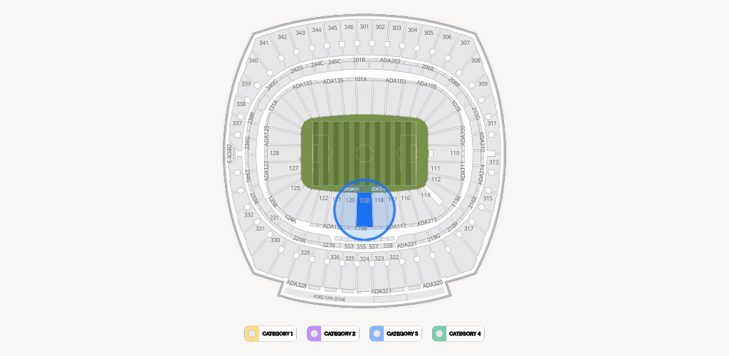GEHA Field at Arrowhead Stadium Seating Chart