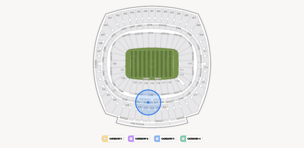 GEHA Field at Arrowhead Stadium Seating Chart