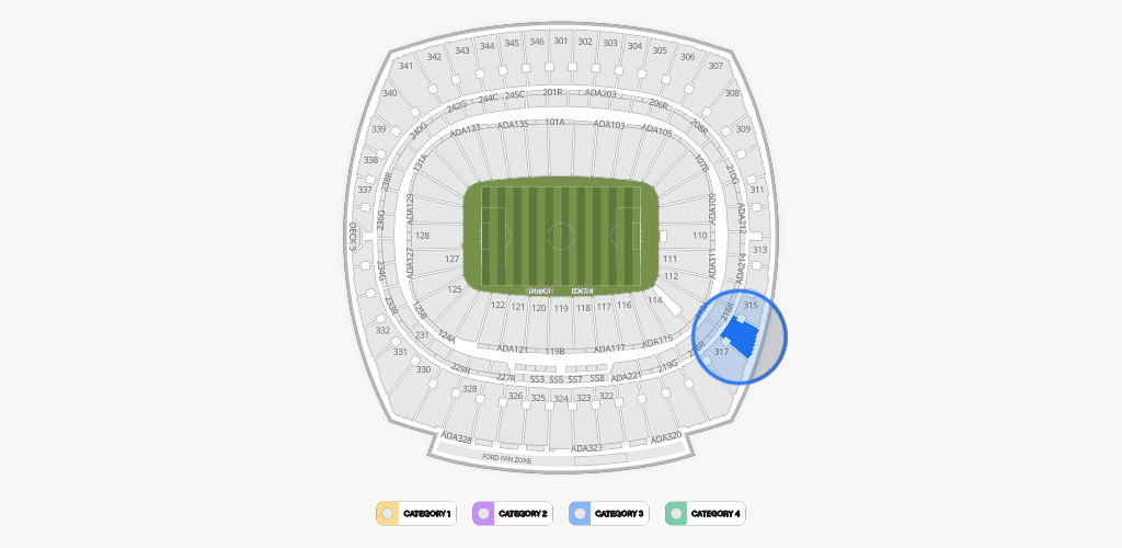 GEHA Field at Arrowhead Stadium Seating Chart