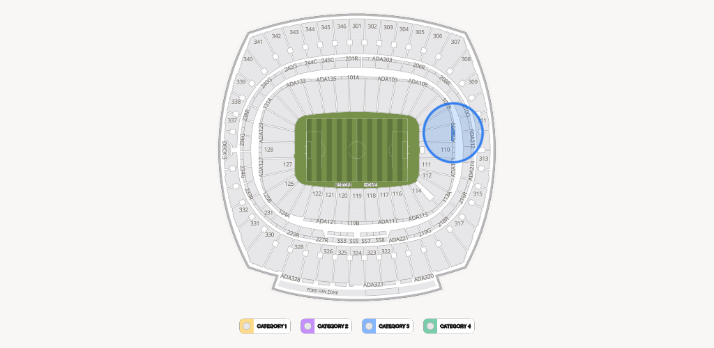 GEHA Field at Arrowhead Stadium Seating Chart