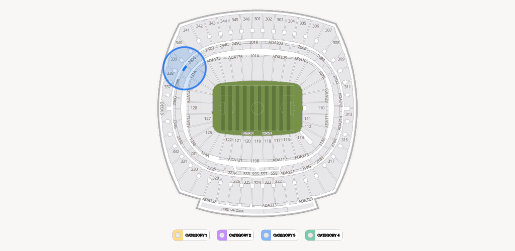 GEHA Field at Arrowhead Stadium Seating Chart
