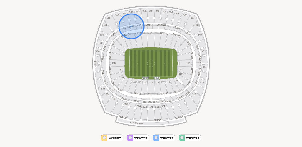 GEHA Field at Arrowhead Stadium Seating Chart