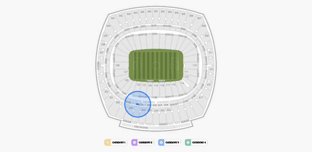 GEHA Field at Arrowhead Stadium Seating Chart