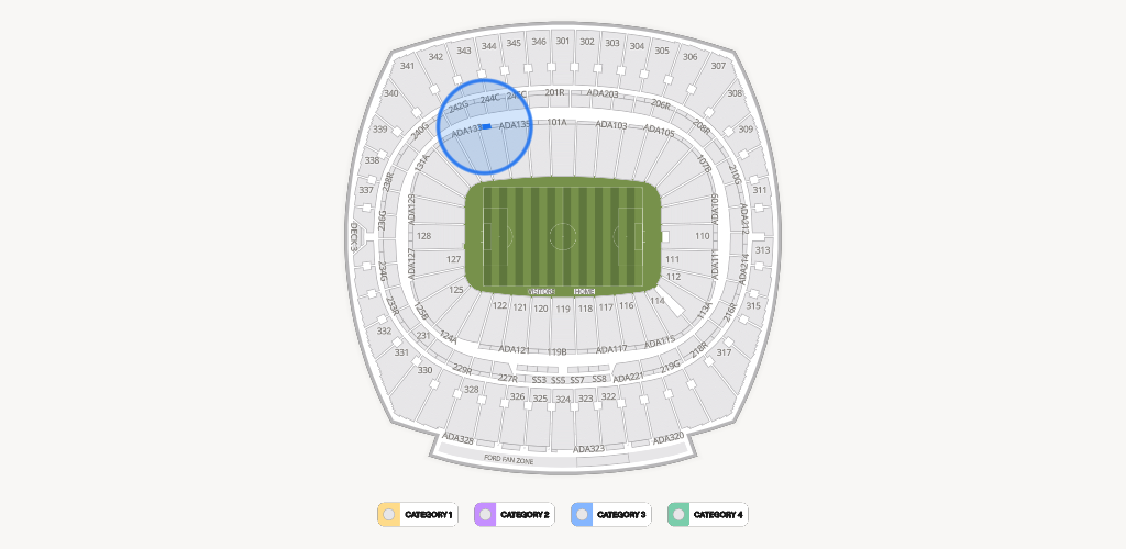 GEHA Field at Arrowhead Stadium Seating Chart