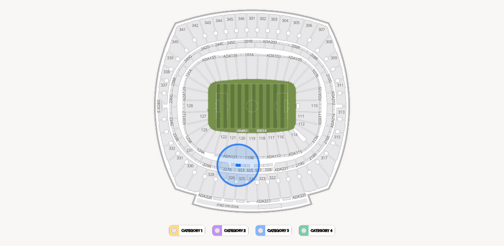 GEHA Field at Arrowhead Stadium Seating Chart
