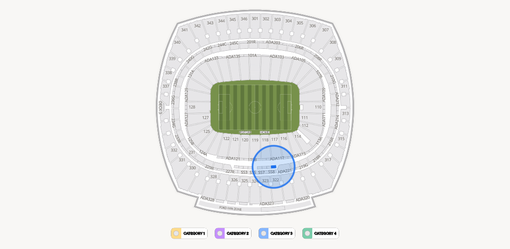 GEHA Field at Arrowhead Stadium Seating Chart
