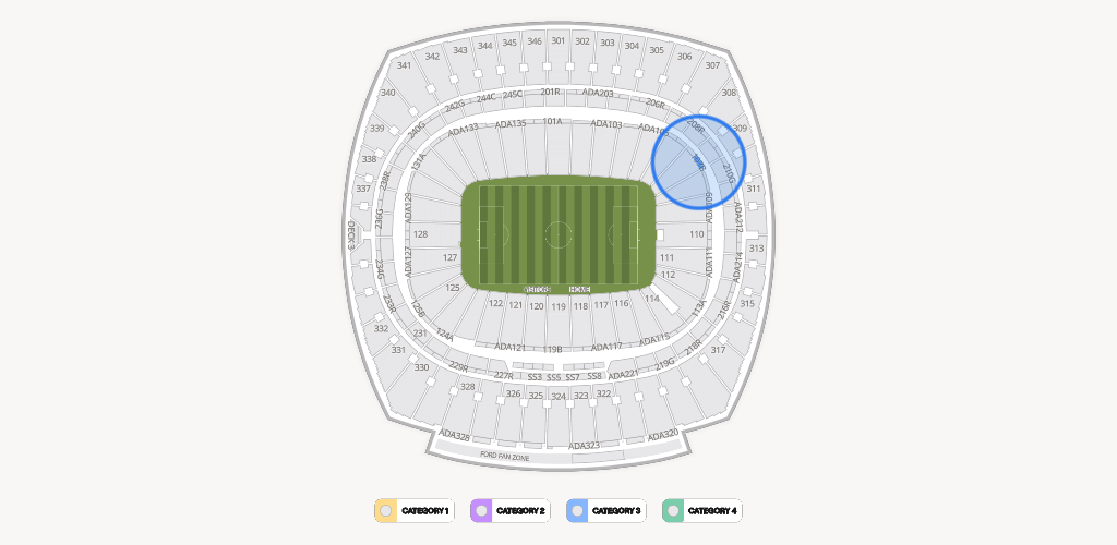 GEHA Field at Arrowhead Stadium Seating Chart