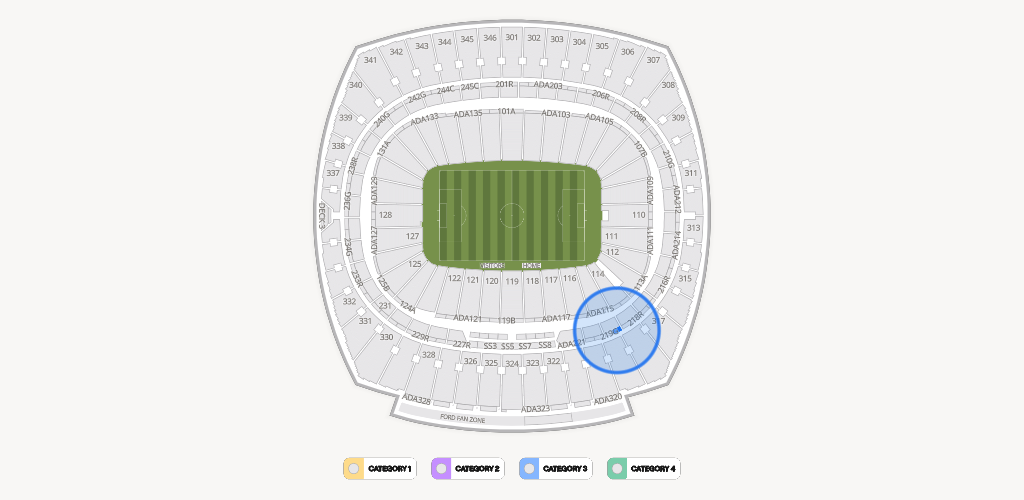 GEHA Field at Arrowhead Stadium Seating Chart