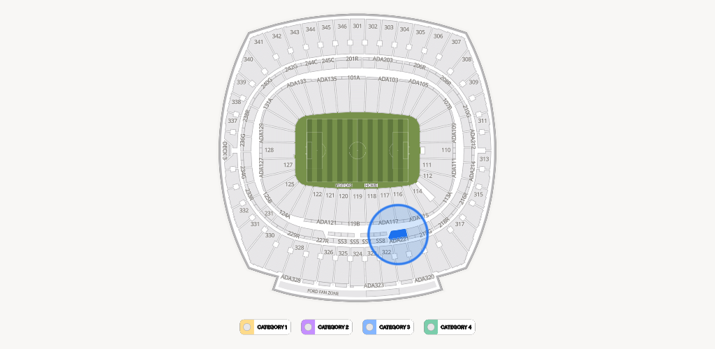 GEHA Field at Arrowhead Stadium Seating Chart