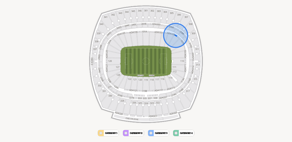 GEHA Field at Arrowhead Stadium Seating Chart