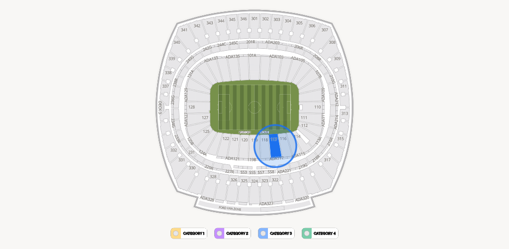 GEHA Field at Arrowhead Stadium Seating Chart