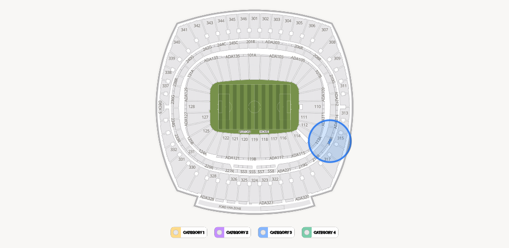 GEHA Field at Arrowhead Stadium Seating Chart
