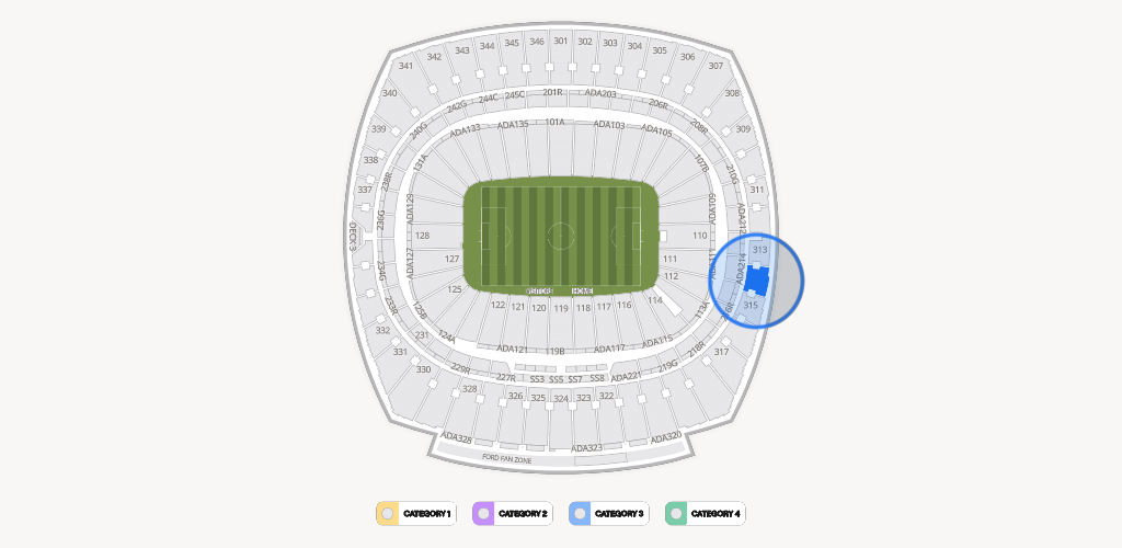 GEHA Field at Arrowhead Stadium Seating Chart