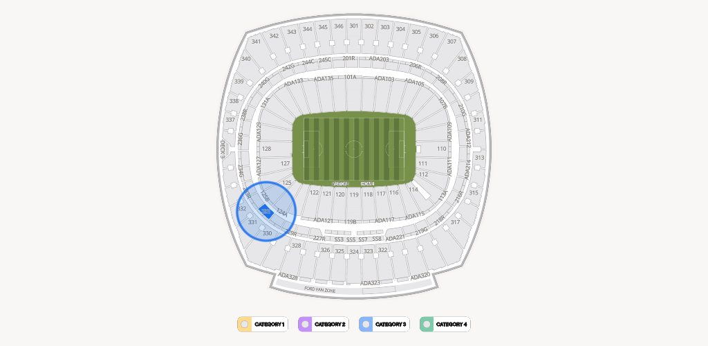 GEHA Field at Arrowhead Stadium Seating Chart