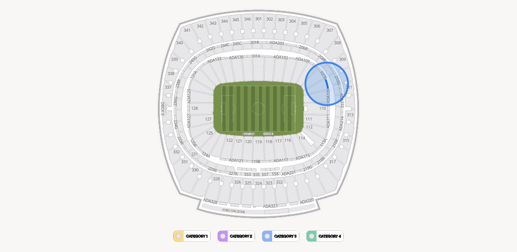 GEHA Field at Arrowhead Stadium Seating Chart