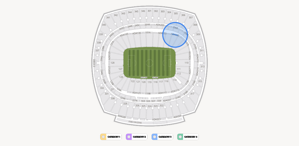 GEHA Field at Arrowhead Stadium Seating Chart